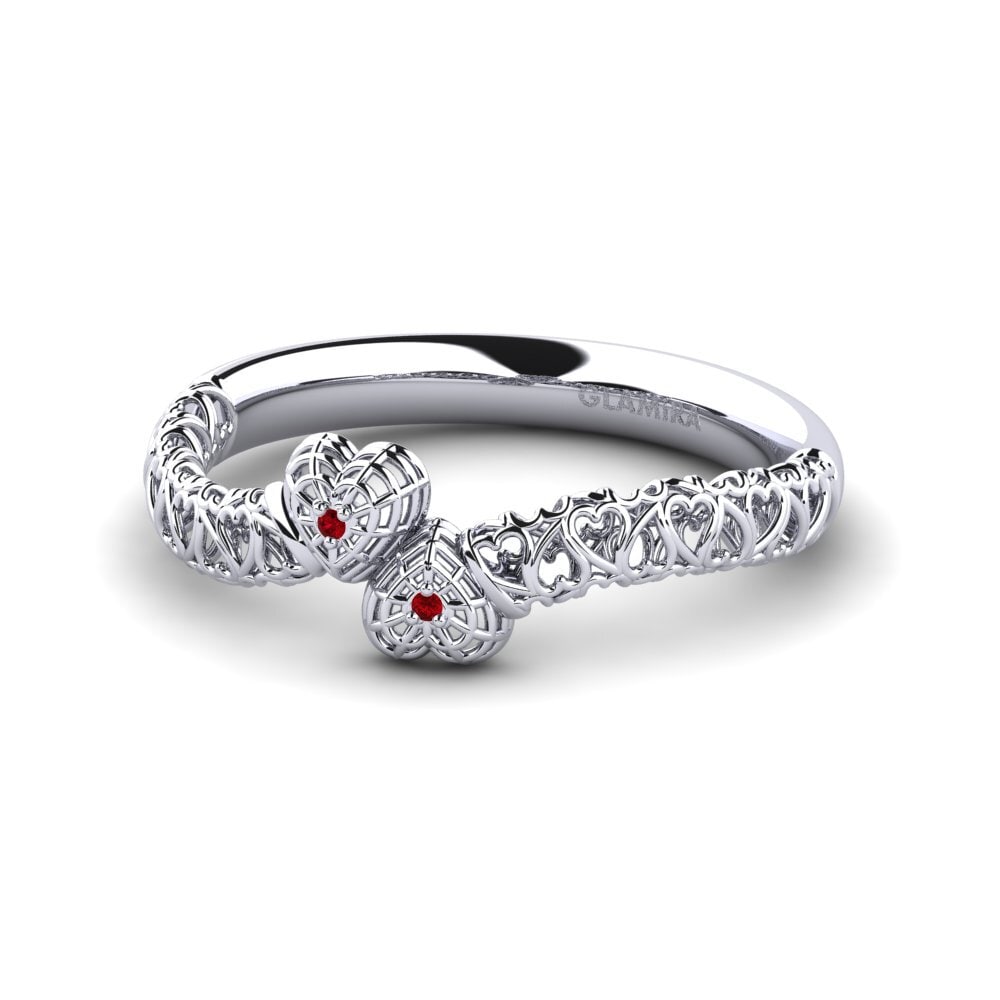 Zircone Rouge Bague Acrylic