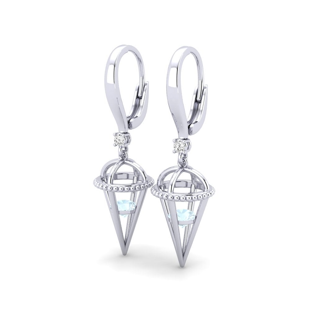 Aigue-marine Boucle d'oreille femme Acteta