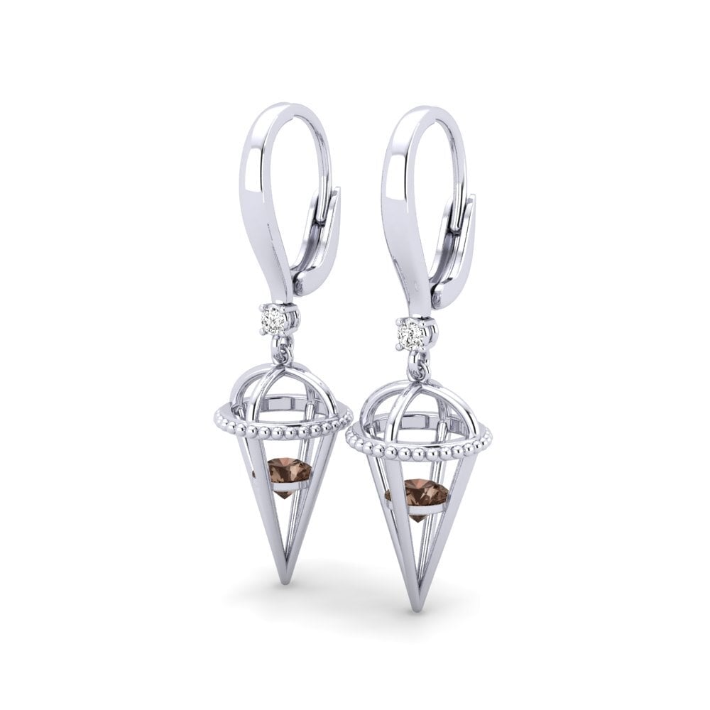 Quartz Fumé Boucle d'oreille femme Acteta