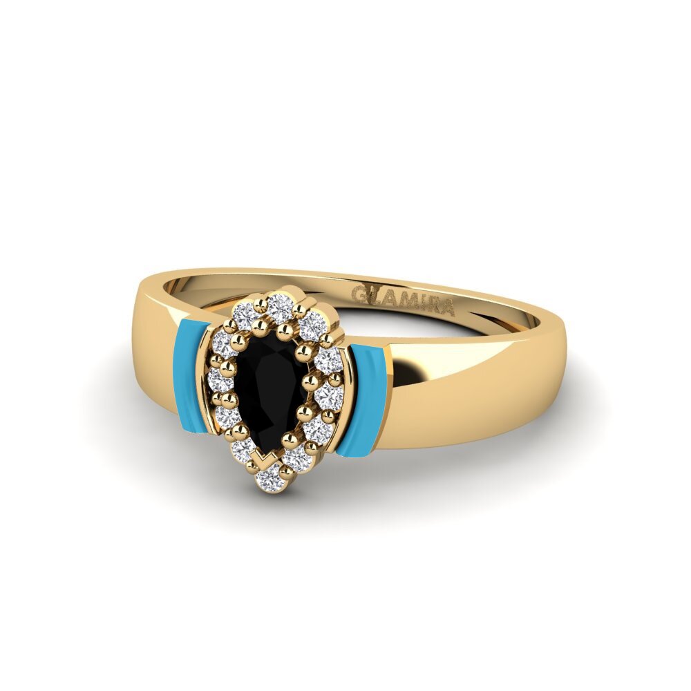 Schwarzer Diamant Pinker Ring Acworth