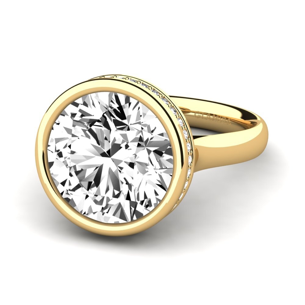9k Oro Amarillo Anillo Adaliz