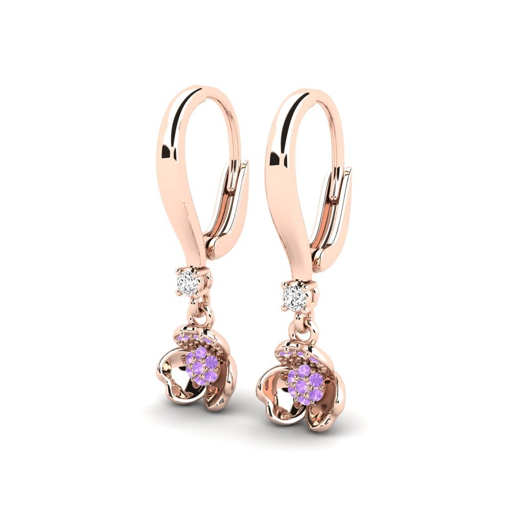 Améthyste Boucle d'oreille femme Adaptability