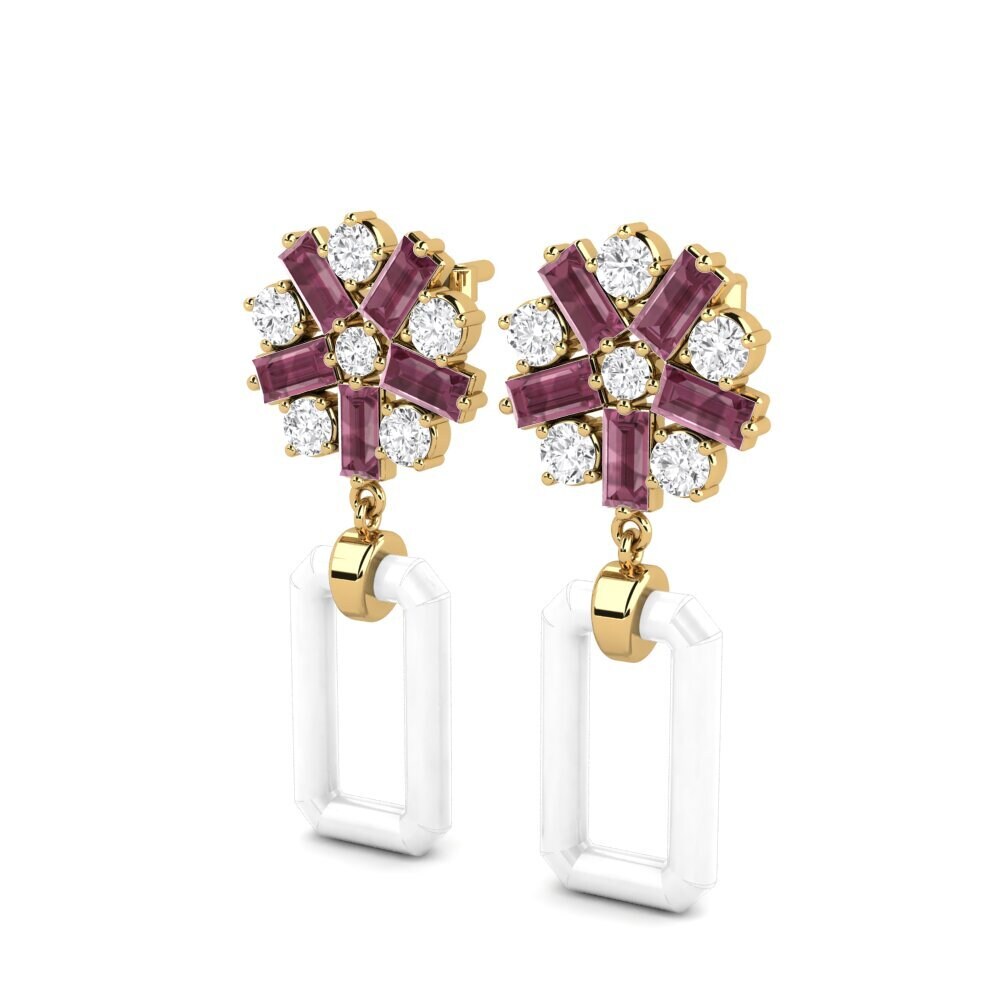 Rhodolite Garnet Women's Earring Addario