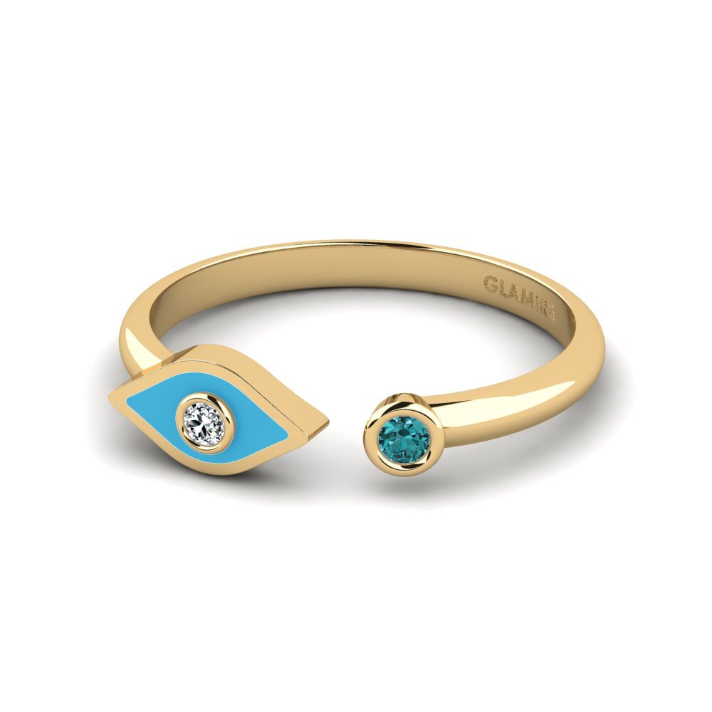 Blauer Diamant Ring Adecial