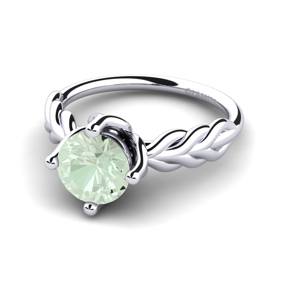 Grüner Amethyst Verlobungsring Adelka