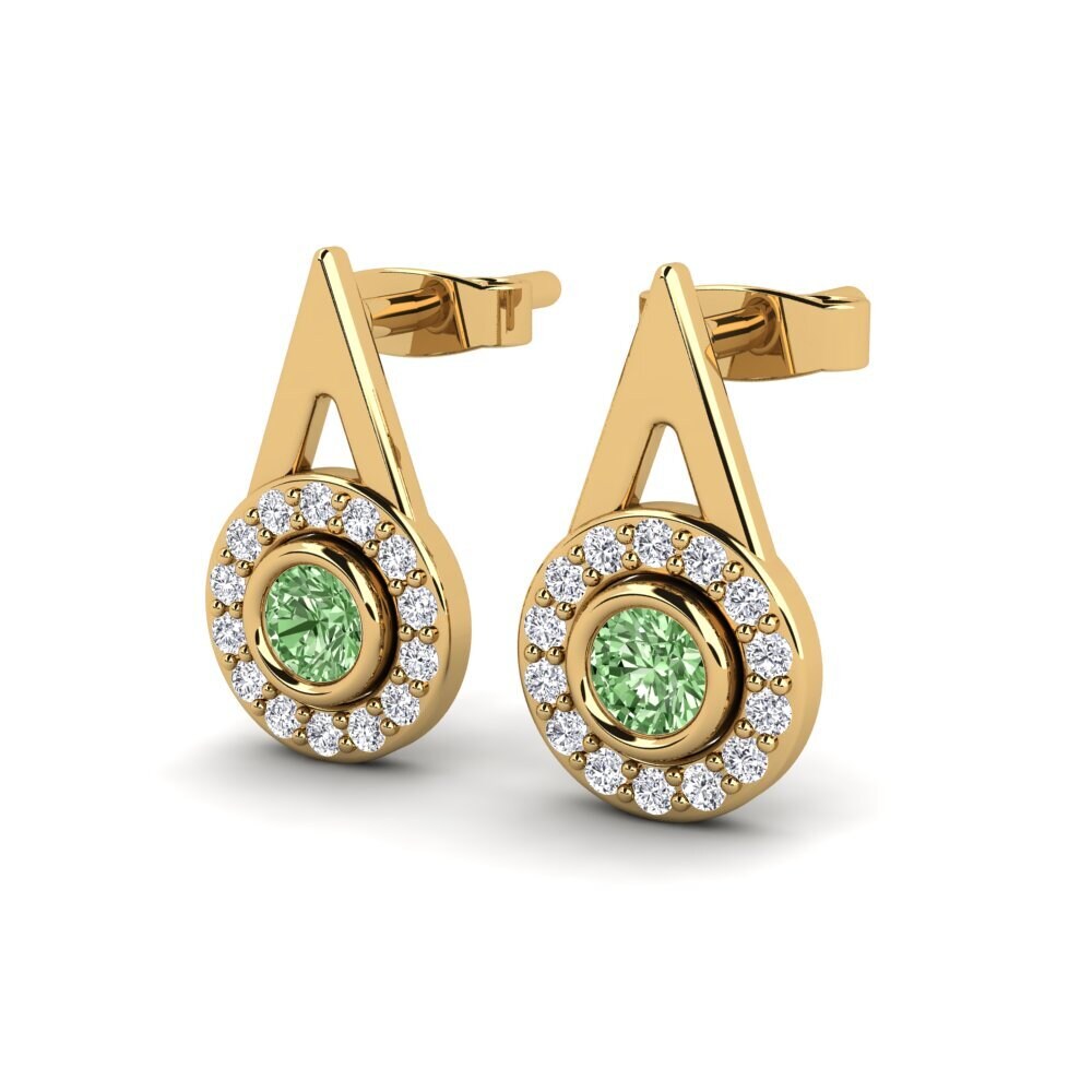 Green Diamond Women's Earring Adermin
