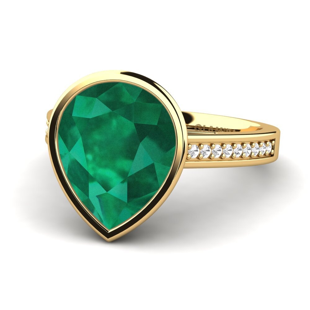 9k Oro Amarillo Anillo Adeshia