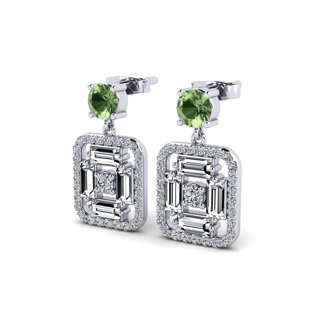 Green Sapphire Women's Earring Adhamas