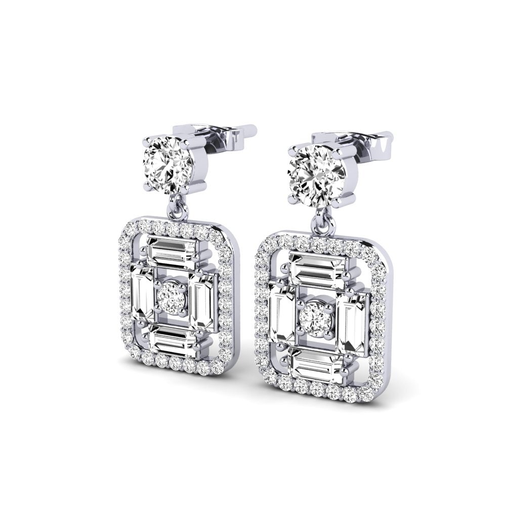 Đá Moissanite Bông tai nữ Adhamas