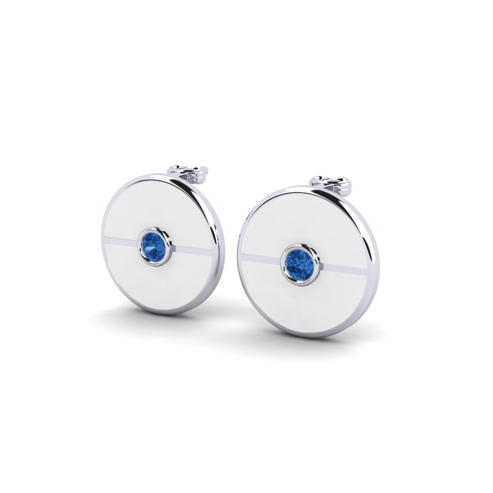 Dark Blue Zirconia Women's Earring Adhamh