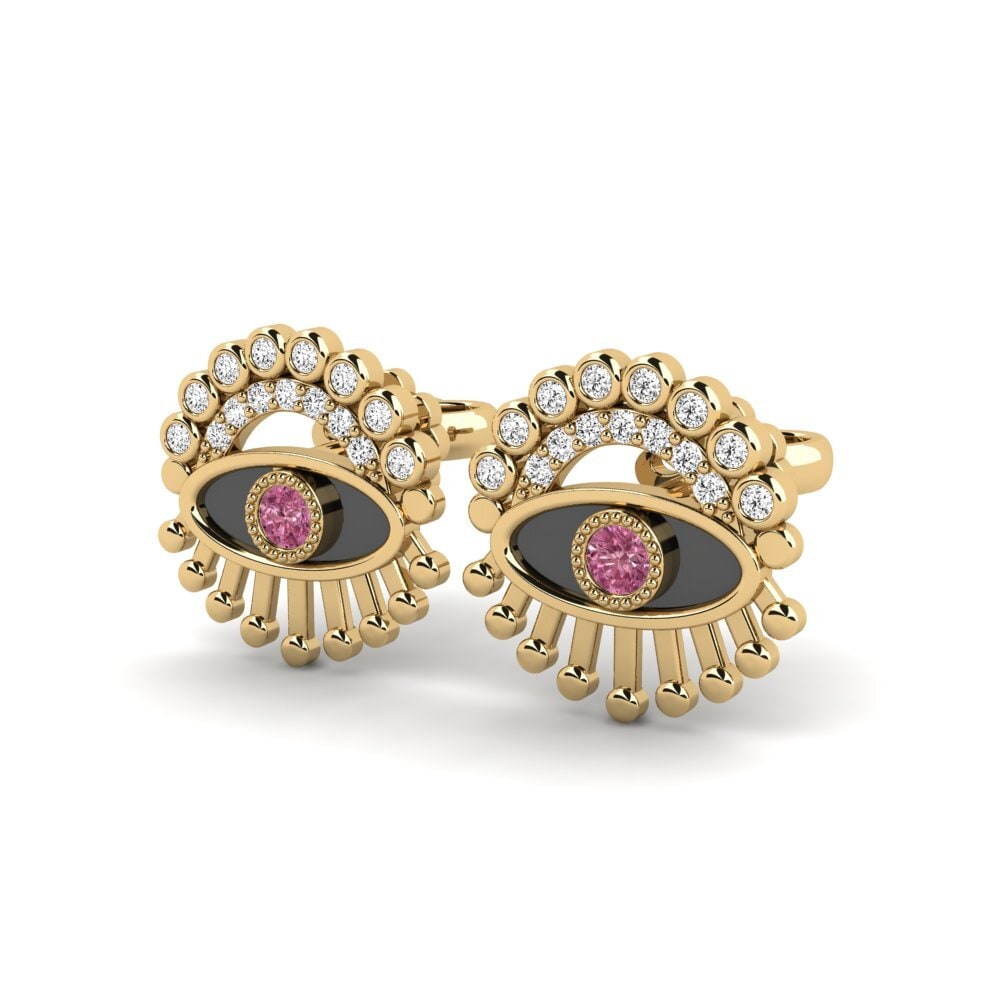Grenat de Rhodolite Boucle d'oreille femme Adiacente