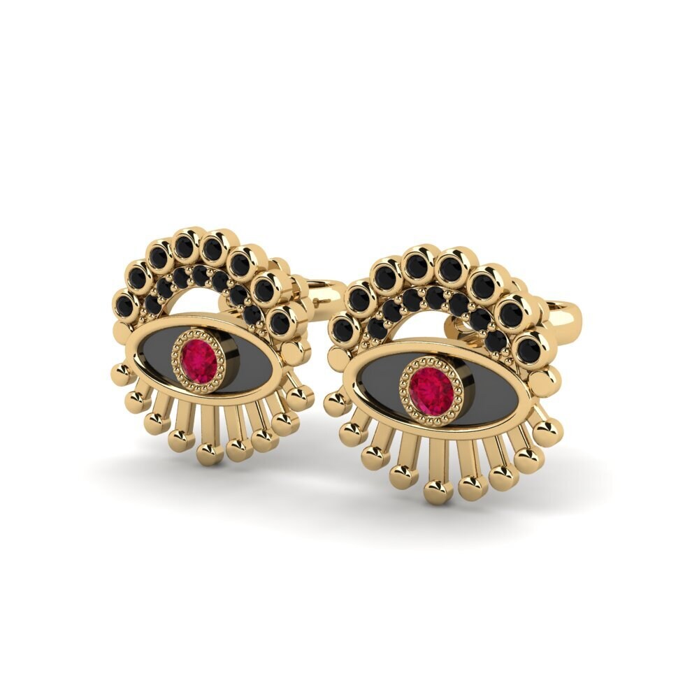 Rubis Boucle d'oreille femme Adiacente