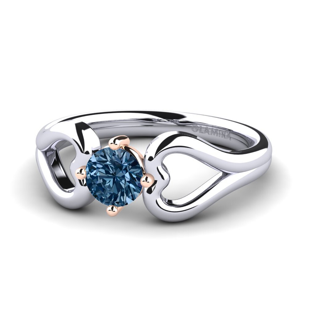 Blue Diamond Engagement Ring Adima 0.50 crt