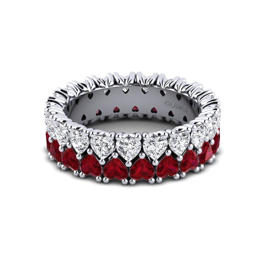 Corazón Rubí Anillo Adin