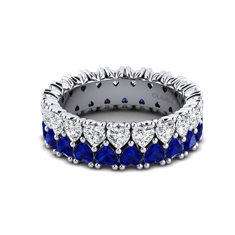 Corazón Zafiro Anillo Adin