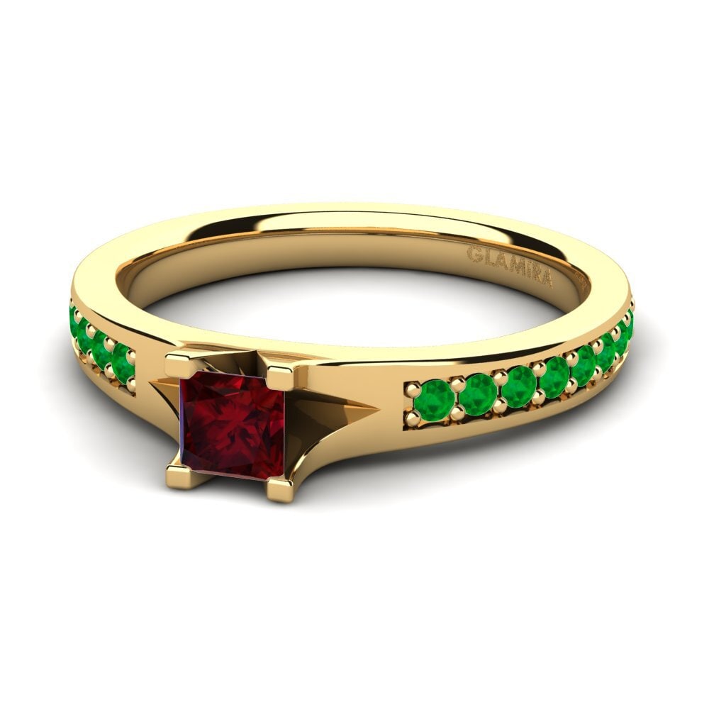 Garnet Engagement Ring Adira 0.27crt