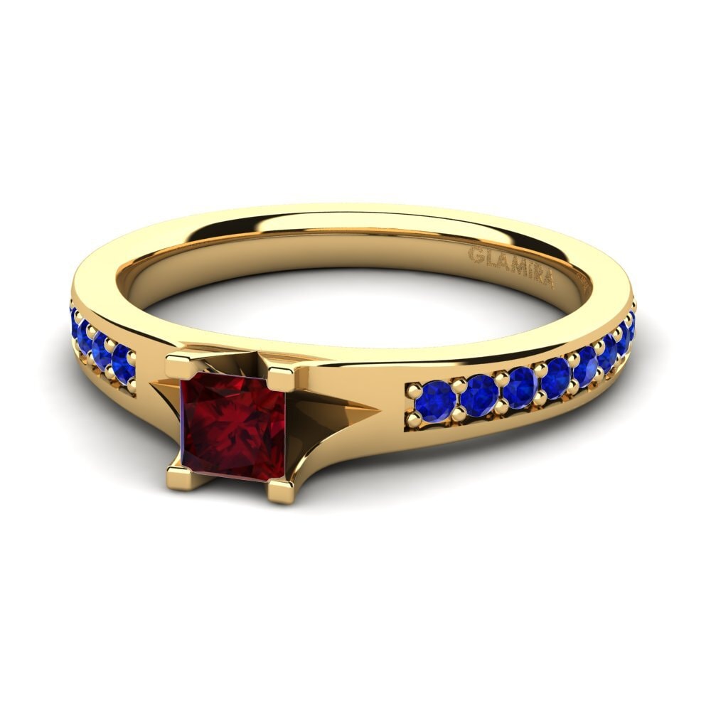 Garnet Engagement Ring Adira 0.27 crt