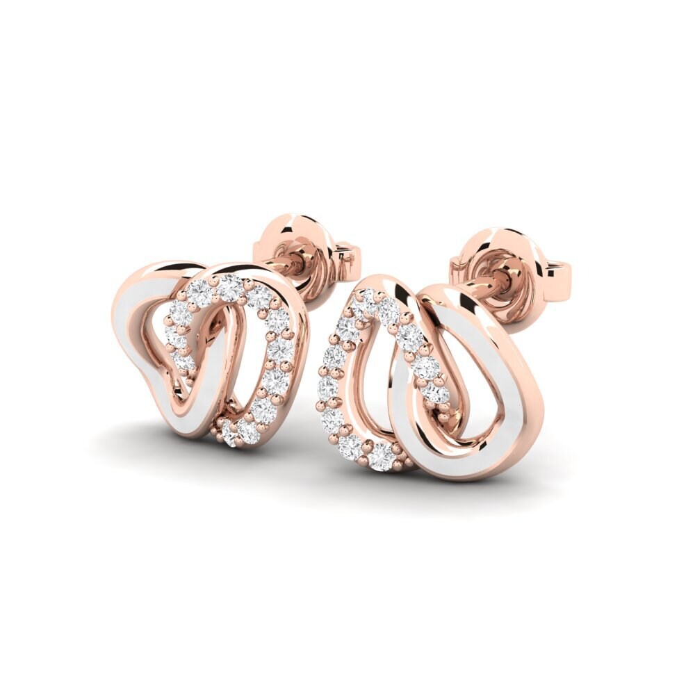 9ct Rose Gold Women's Earring Adlaw