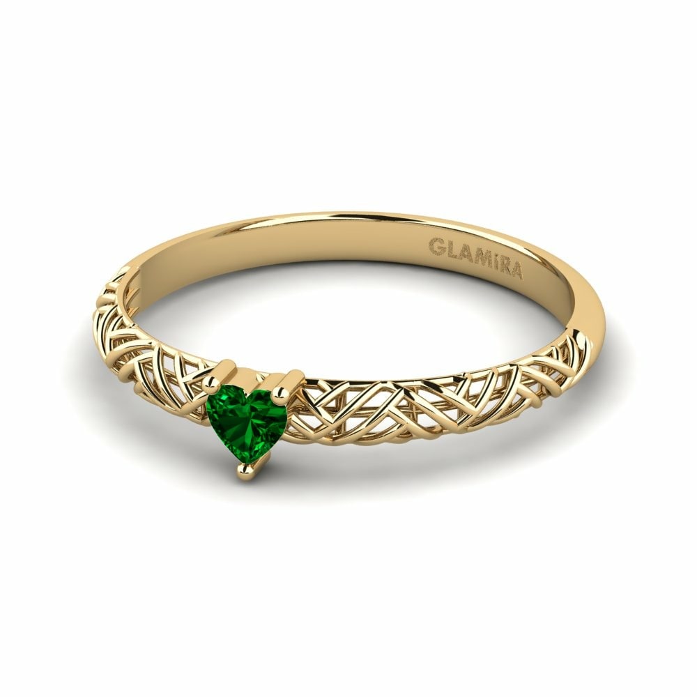 Zeleni Swarovski Zaročni prstan Adlonn
