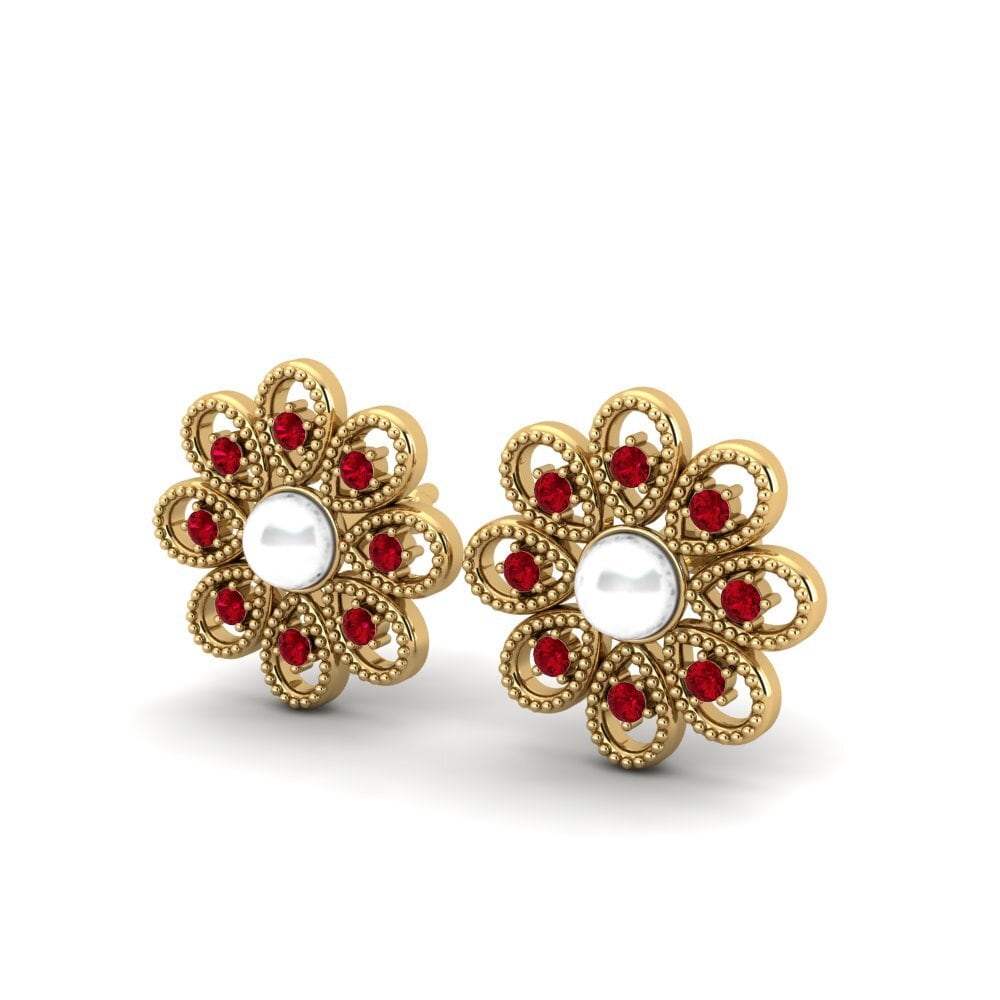 Red Zirconia Women's Earring Adol