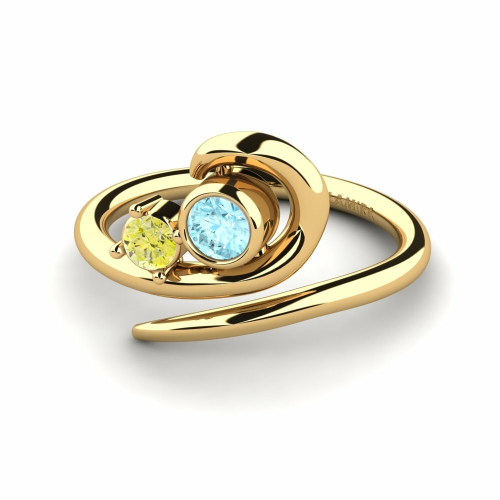 Aguamarina Anillo Adsila