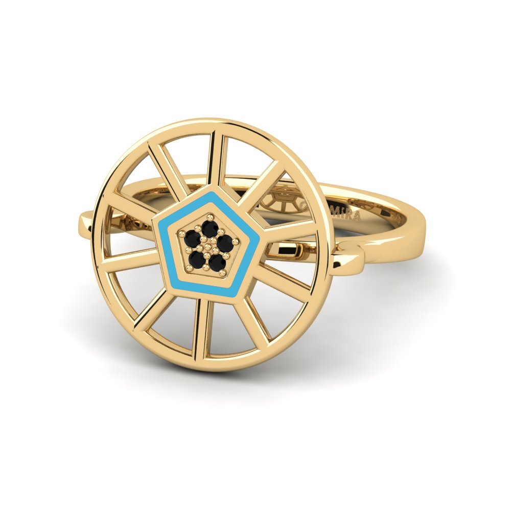 Schwarzer Diamant Ring Adst