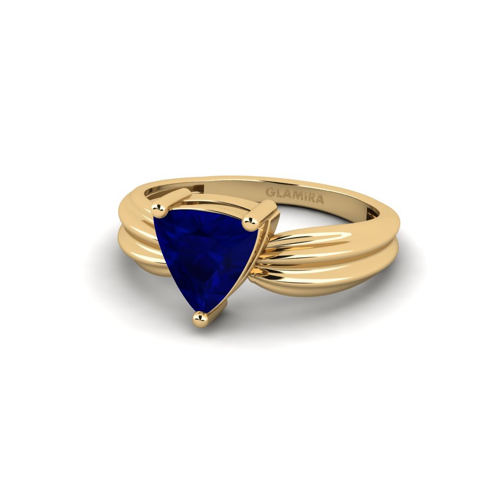 Trillion Sapphire Engagement Ring Aduc - Trillion