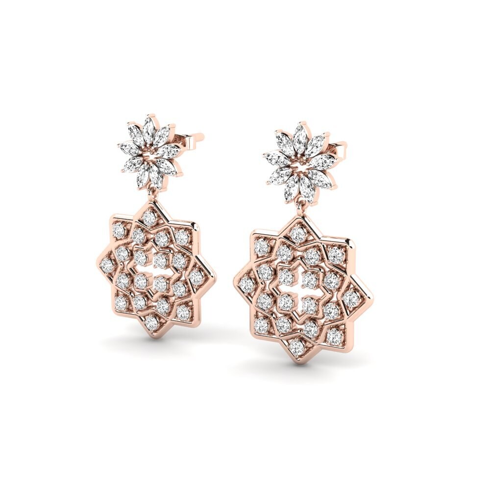Đá Moissanite Bông tai nữ Adyge