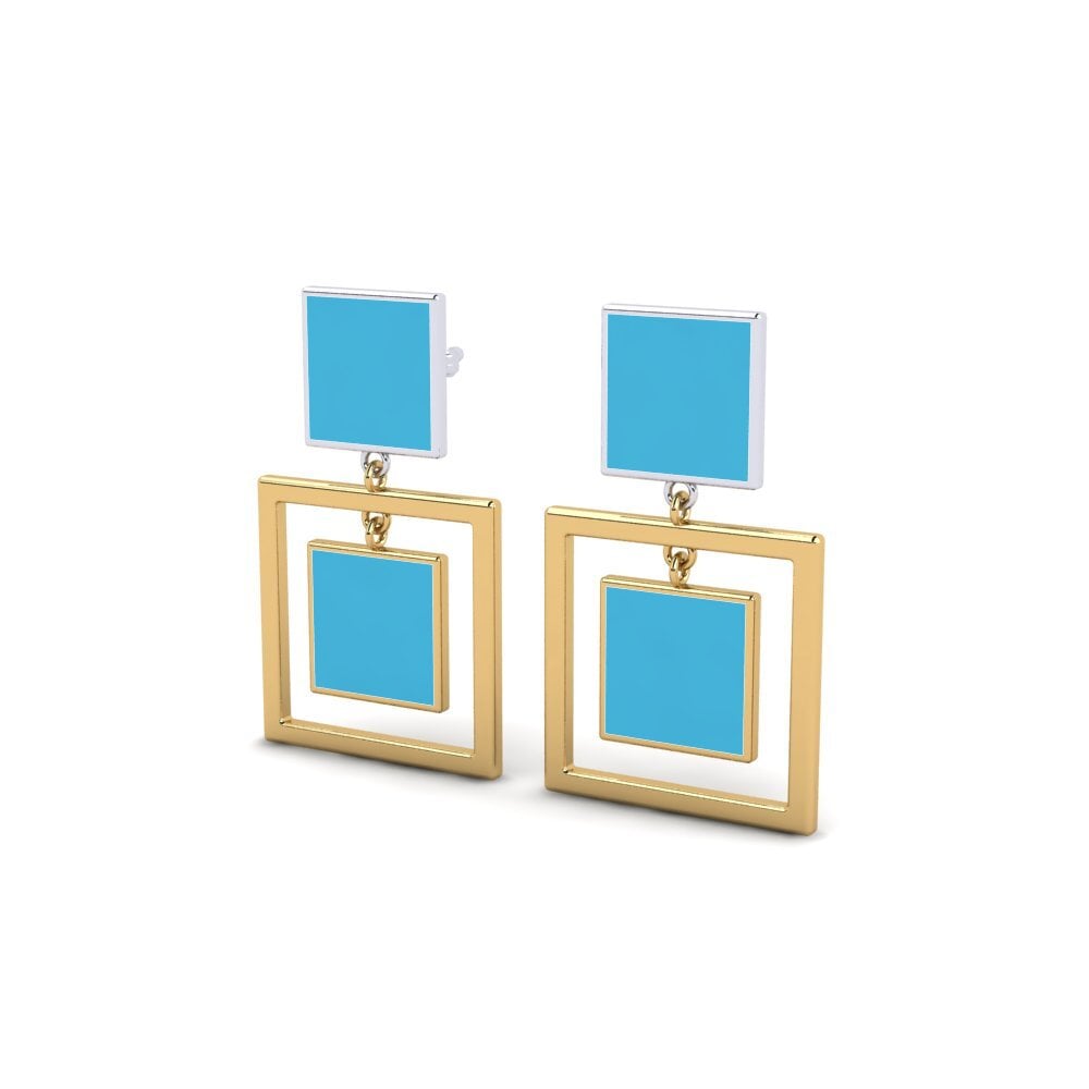 14ct Yellow & White Gold Earring Adzhar