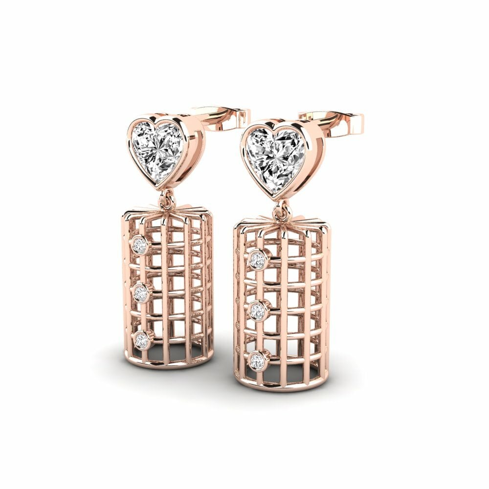 Moissanite Boucle d'oreille femme Aehtnuk