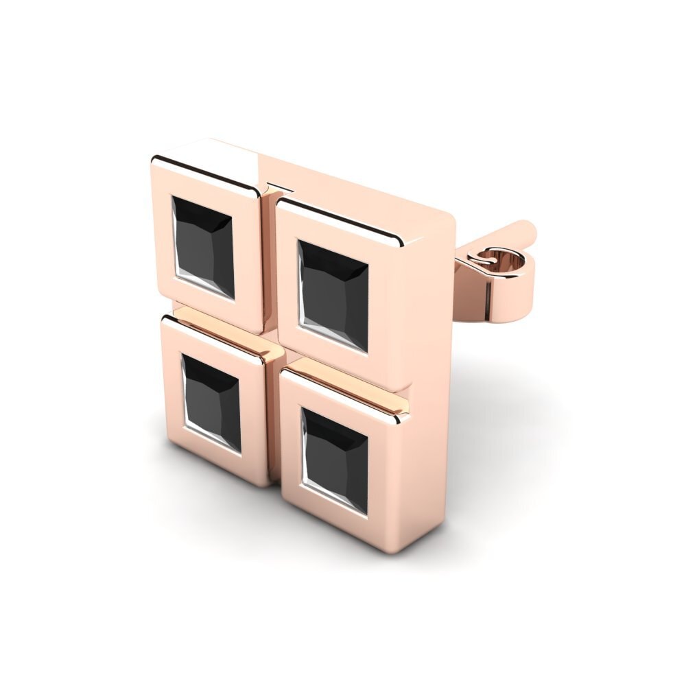18k Oro Rosa Pendiente para hombre Aemilio