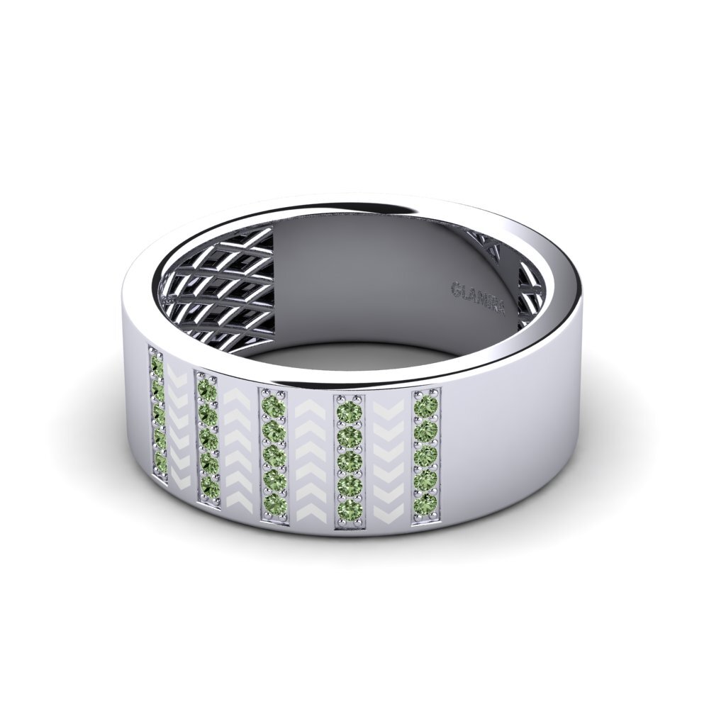 Grüner Diamant Ring Affranchi