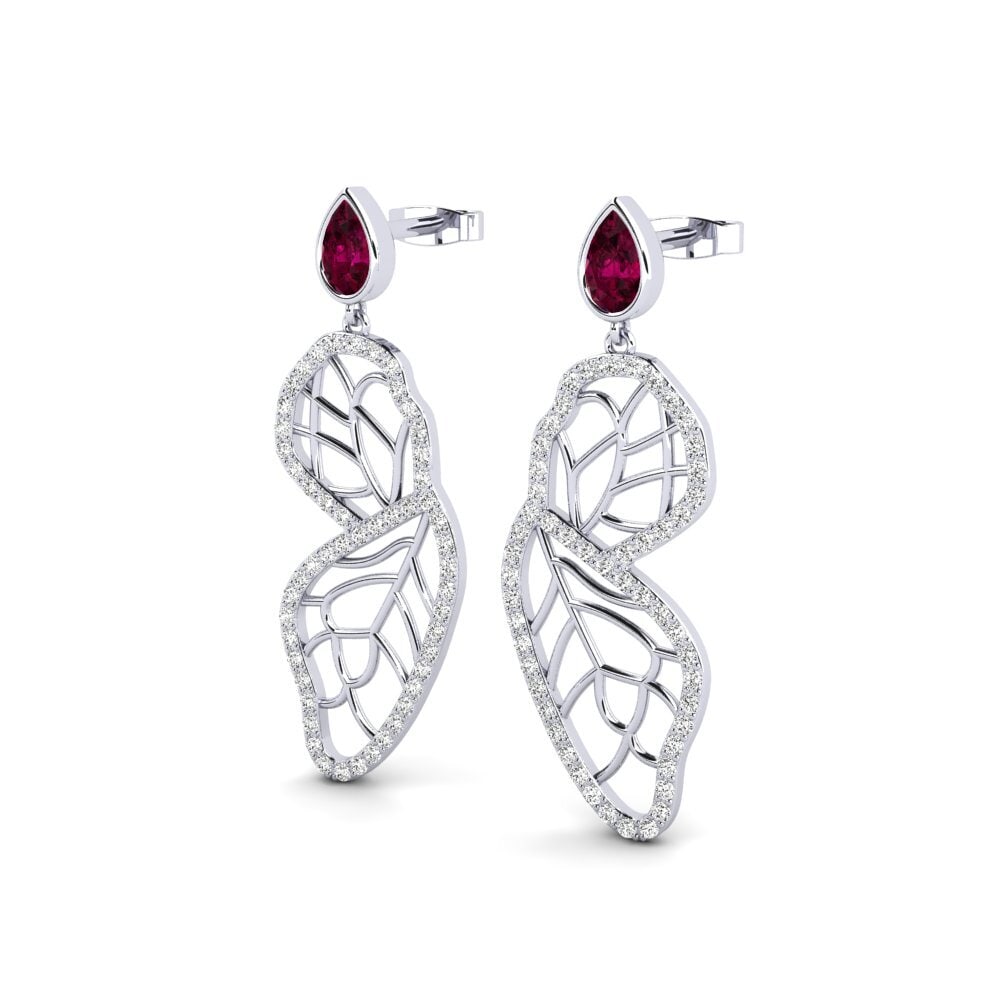 Rhodolite Garnet Earring Afkica