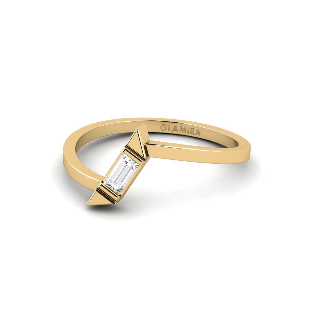 14k Oro Amarillo Anillo Aftiradiun