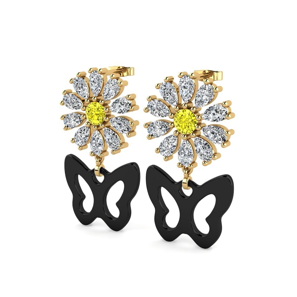 Yellow Diamond Women's Earring Aganju
