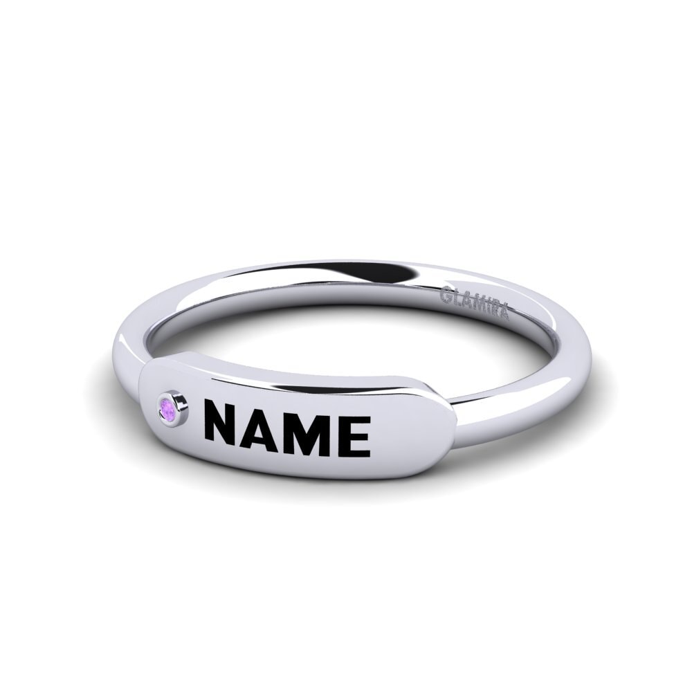 Palladium 950 Amethyst Ringe Agaric