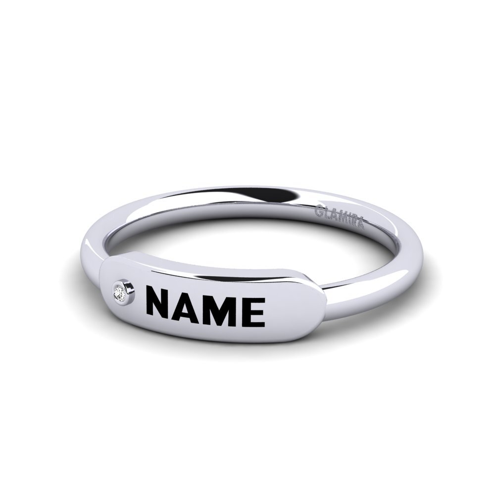 Palladium 950 Moissanit Ringe Agaric