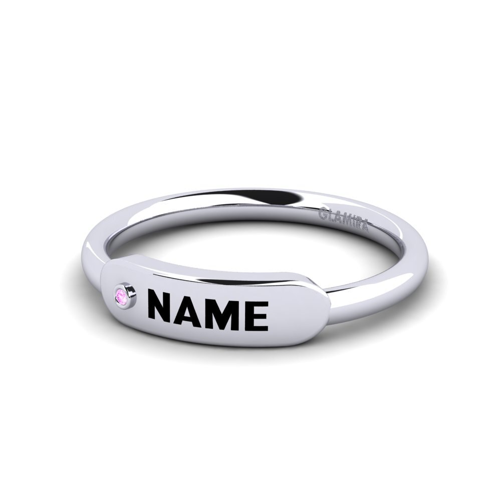 Palladium 950 Rosa Saphir Ringe Agaric