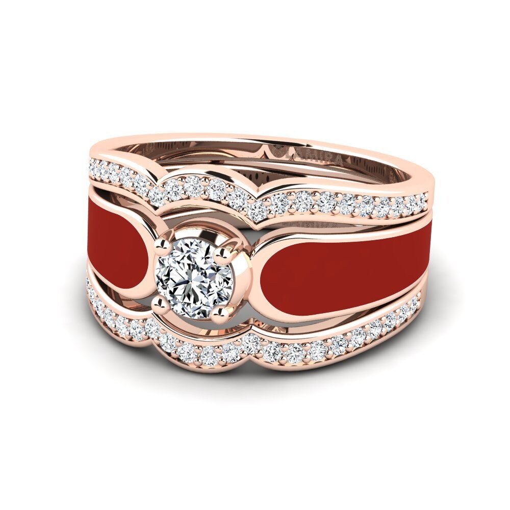 9ct Rose Gold Ring Agend SET