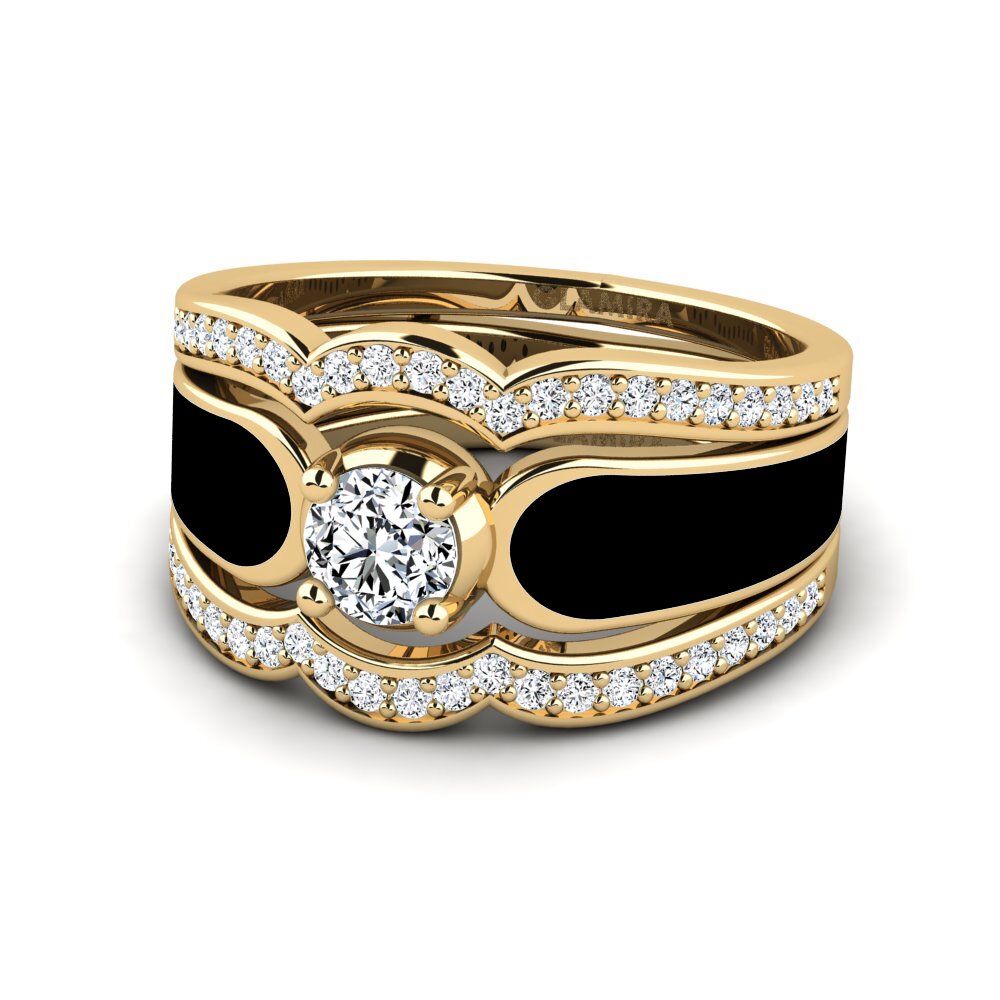 14ct Yellow Gold Ring Agend SET