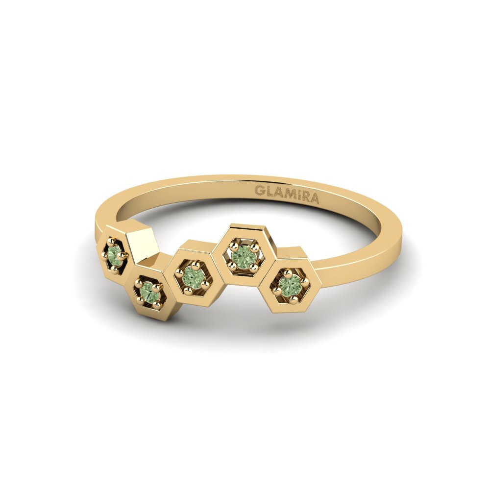 Diamante Verde Anel Aglaonikis