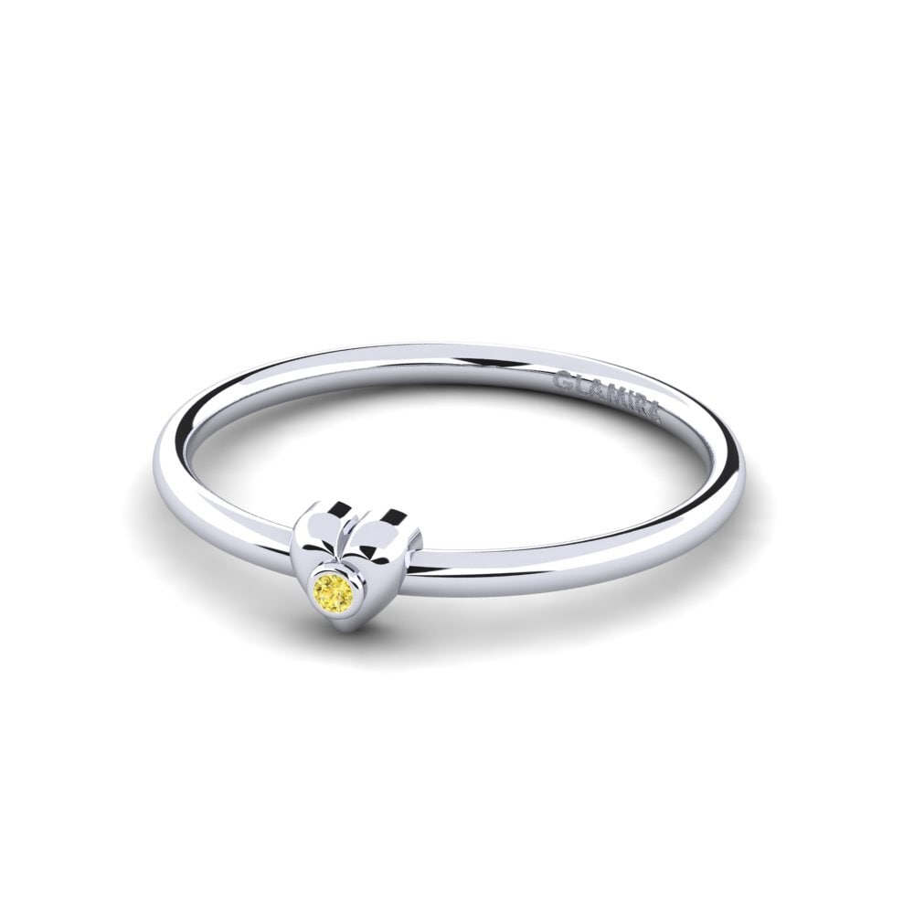 Yellow Sapphire Ring Aglio