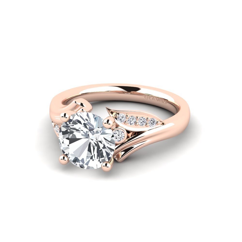 Weißer Zirkon Verlobungsring Agnella 2.0 crt