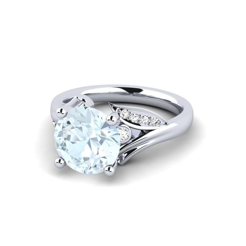 Aquamarine Engagement Ring Agnella 3.0 crt