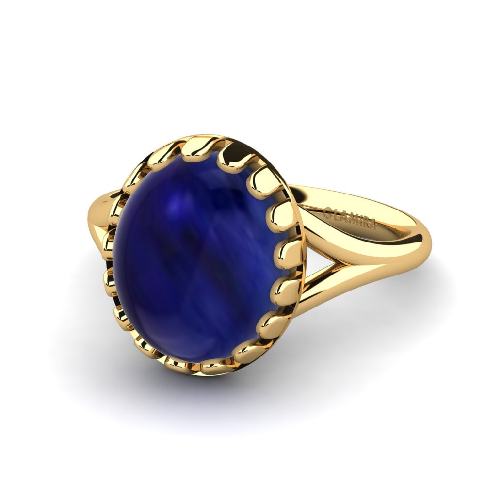 Cabochon Safira Anel Agnolle