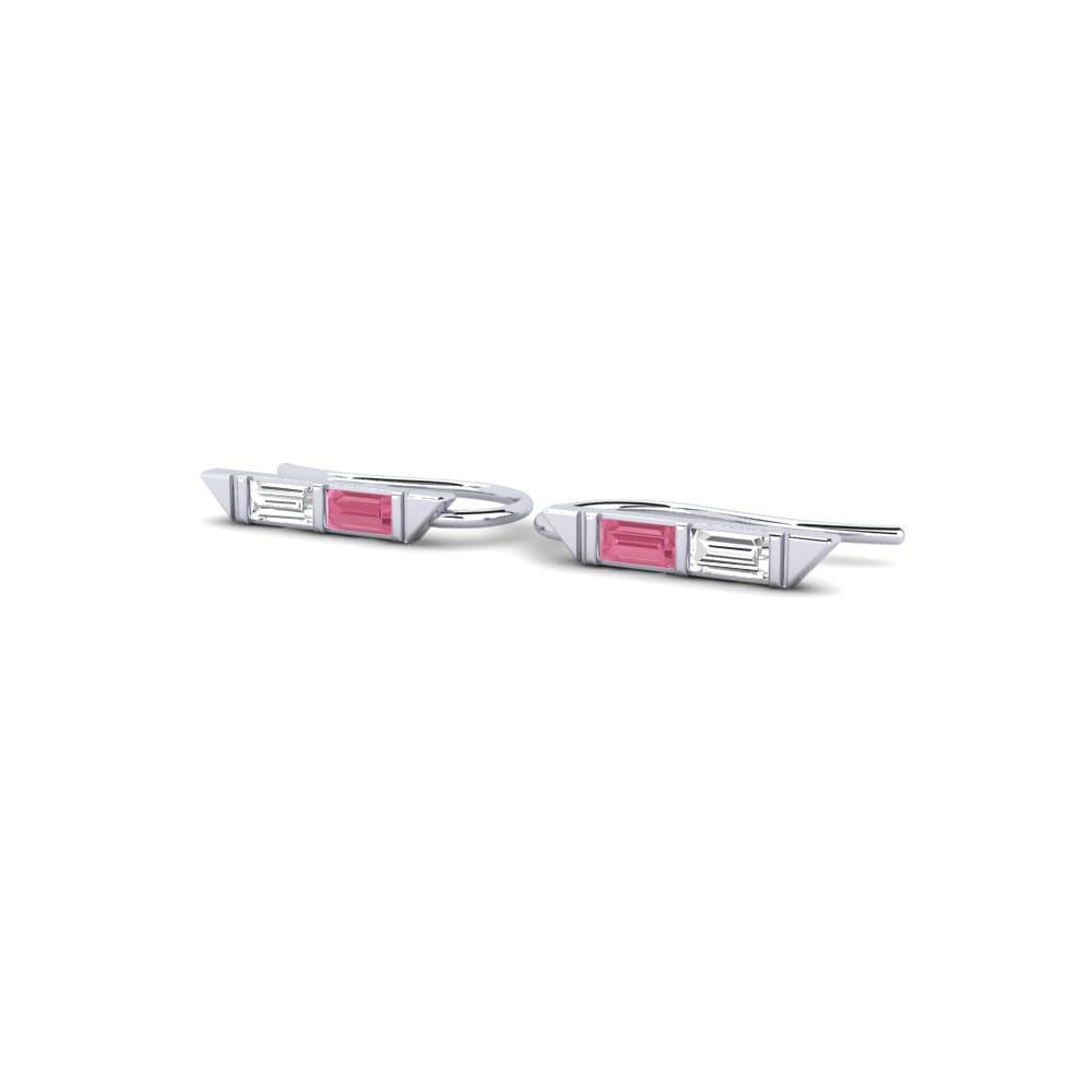 Pink Sapphire Women's Earring Agrigento