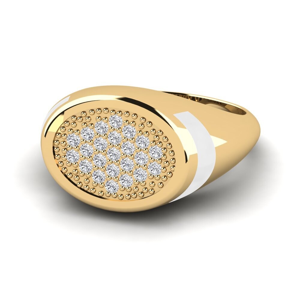 Diamant Pinker Ring Agund