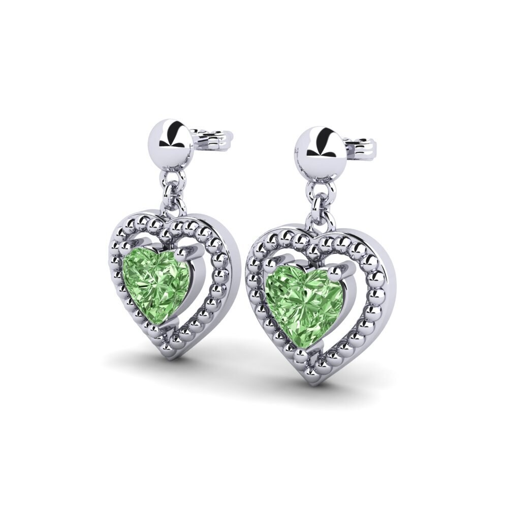 Diamant Vert Boucle d'oreille femme Aigueblanche