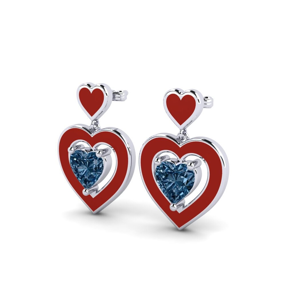 Diamante Azul Pendiente de mujer Aigues