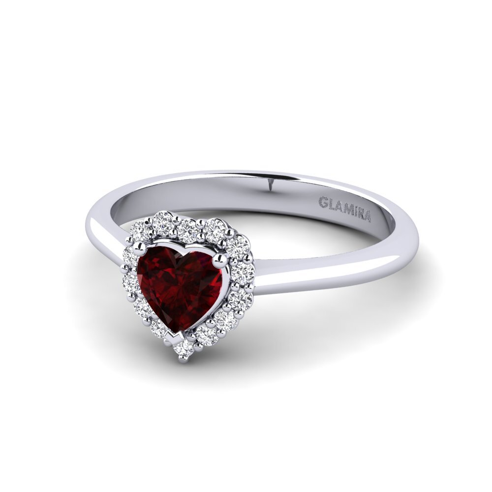 Garnet Engagement Ring Ailefroide